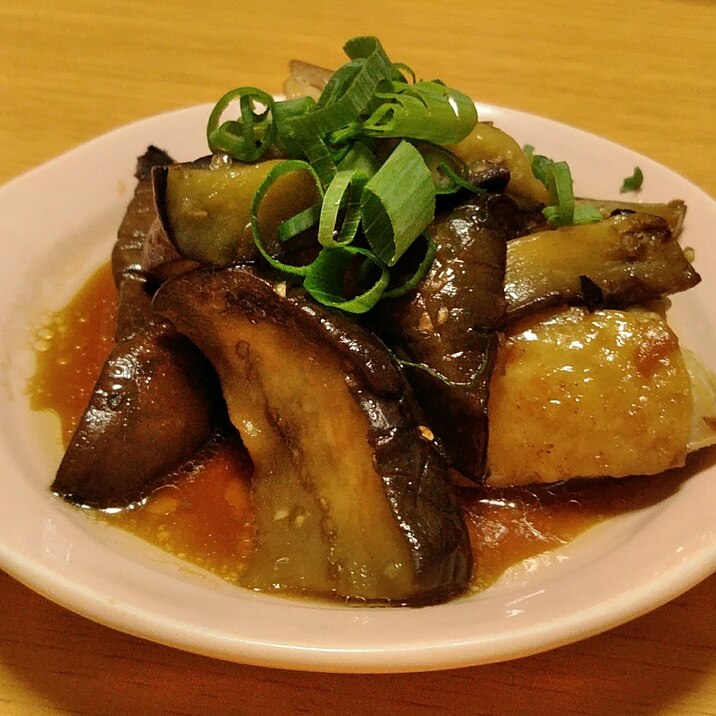 茄子と鶏肉炒めポン酢がけ